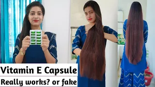 How To Use Vitamin E Capsule For Hair Growth | Hair Fall | Rough & Frizzy Hair