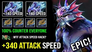 WTF +340 Attack Speed Hard Carry Slardar Brutal Perma Bash 100% Counter Everyone Dota 2