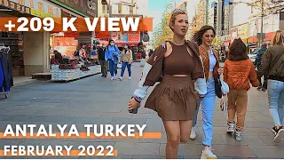 Antalya 2022 Walking Tour In City Center And Old Town | 4K UHD 60FPS | Sunny Day