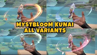 MYSTBLOOM KUNAI SKIN GAMEPLAY (MYSTBLOOM KNIFE) - All Variants Animations & Gameplay