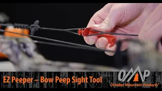 How to Install or Remove a Peep Sight Without a Bow Press I October Mountain Products