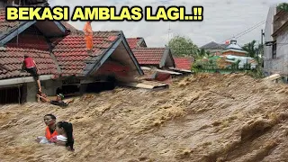 Bekasi Jawa Barat Amblas!! Banjir Dahsyat Sapu Bekasi Hari ini 28 Februari 2023, Banjir Bekasi