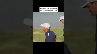 Byrson DeChambeau hits a Bomb at the Ryder cup - 394 YARDS!