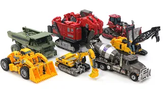 Transformers Construction Rampage Scrapper Hightower Longhaul Scrapmetal Mixmaster Scavenger 7 Toys