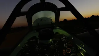 Spitfire Startup and take off at dawn (DCS World)