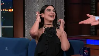 Dua brings the boots to the late show