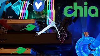 Farming The Chia Network, Plotting 35 Chia In Parallel, CPU Mining Verus & GPU Mining Ethereum