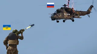 Russia's Most Advanced Helicopters were hit by a Cheap AA missile | Mi-24 shot down