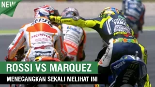 Menegangkan Valentino Rossi vs Marc Marquez di MotoGP Assen Belanda