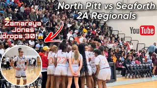 2A Regionals North Pitt vs Seaforth Zamareya Jones Drops 30 😱