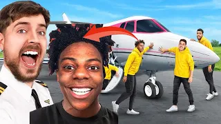ISHOWSPEED BEST MOMENTS IN MR BEAST PRIVATE JET VIDEO!