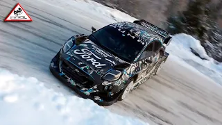 Test Day Adrien Fourmaux | Pre Rallye Monte-Carlo WRC 2022 | Ford Puma Rally1 [Passats de canto]