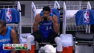 NBA: Giannis purposely elbows Anunoby in the face.....