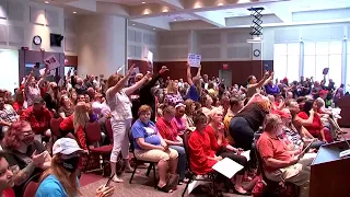 Chaos at Virginia school meeting over history and race