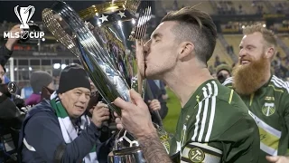 Portland Timbers players celebrate on the field | 2015 MLS Cup Postgame