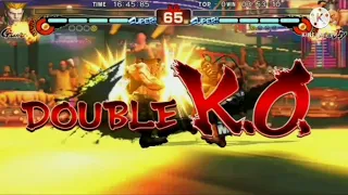 Street Fighter IV Champion Edition "GUILE vs DEE JAY" - HARD Arcade Mode Fight! (Double KO)
