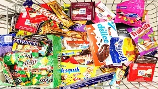 NEW!!! Moscow! A Lot Of Candy and Sweets, Kinder Chocolate, Haribo, Picnic, Nesquik, Snickers ASMR