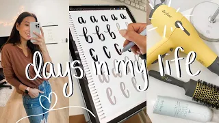 Shopping/Errands, New Blow Dryer, Learning Hand Lettering, Etc