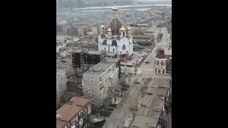 Видео Мариуполя, снятое с дрона. От города не осталось ничего #война в украине #Мариуполь #UKRAIN