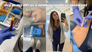 Day in my life as a Medical Assistant student 🩺 vlogmas