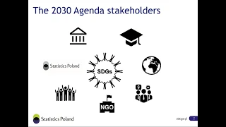 WEBINAR - Use of statistics for SDGs beyond indicators