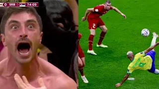 FAN VIEW + Reaction - Richarlison‘s Goal vs Serbia