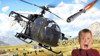 ◄SA 313B Alouette II  helicopter gameplay in War Thunder