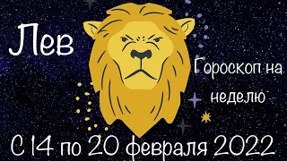 Лев - гороскоп на неделю с 14 по 20 февраля 2022.  Гороскоп.