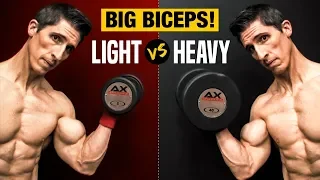 Heavy Weights VS. Light Weights for Big Biceps (WHICH IS BEST?)