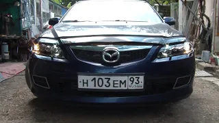 Mazda 6 (GG) 2.0 AT - Замена стёкол передних фар.