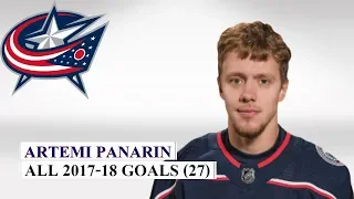 Artemi Panarin (#9) All 27 Goals of the 2017-18 NHL Season