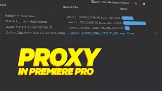 Montare in real-time file a 4K - Proxy in Premiere Pro
