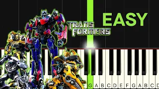 Transformers What I've Done Theme Song EASY Piano Tutorial