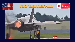Live Action from RAF Lakenheath - Home to the USAF 48fw - F15s and F35s