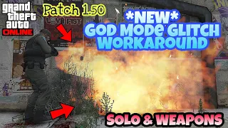 GTA 5 Online - *NEW WORKAROUND * God Mode Glitch Solo (Use Weapons)
