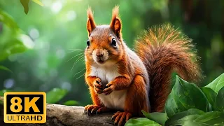 Squirrel Rhythms 8K ULTRA HD - Relaxing Scenery Film With Soft Music