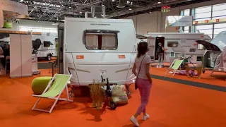 Prezentare exterioara stand Weinsberg la Caravan Salon 2021