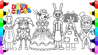 THE AMAZING DIGITAL CIRCUS New Coloring Pages / How to Color Jax, Loolilalu and Other Characters