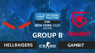 CS:GO - Gambit vs Hellraisers [Train] Map 1 - IEM New York 2020 - Group B - CIS