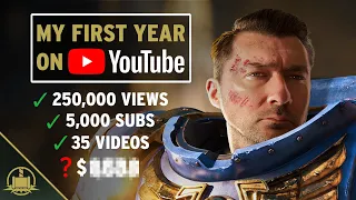 How I started a Warhammer Youtube channel, and how much it earned in one year.