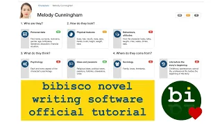 bibisco novel writing software official tutorial presented by its author, Andrea Feccomandi.