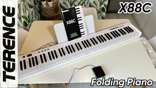 TERENCE X88C - The Best Folding Electronic Piano 88 Keys usb-midi interface