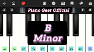 B Minor Scale - Piano