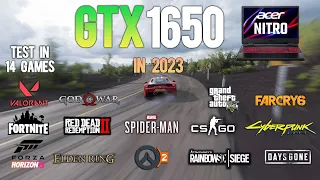 GTX 1650 Laptop Test in 14 Games in 2023 ft i5 10300H