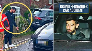 Breaking! BRUNO FERNANDES INVOLVED IN CAR CRASH | FERNANDES CAR ACCIDENT | MAN UNITED VS LIVERPOOL |