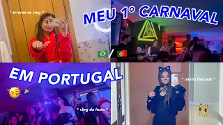 VLOG | Carnaval em Portugal 🇵🇹🎉 * arrume-se cmg + festa * - Larah time