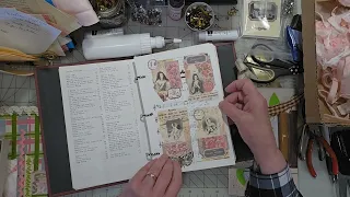 Junk Journals DIY TUTORIAL #cmego  Tag Book & Cluster book Show & tell - Clearing off my desk