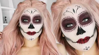 EASY Sugar Skull Makeup Tutorial | SUBTITULOS