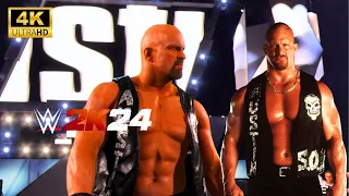 WWE 2K24 Stone Cold Full Official Entrance 4k