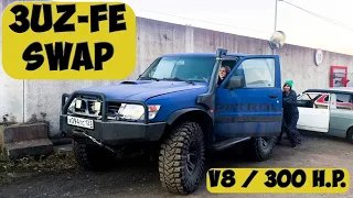 Russian Girls Swap V8 Engine 3UZ in Nissan Patrol   || Teaser ||